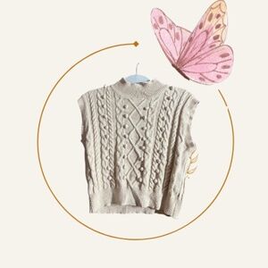 Debut Cream Cable Knit Turtleneck Sweater